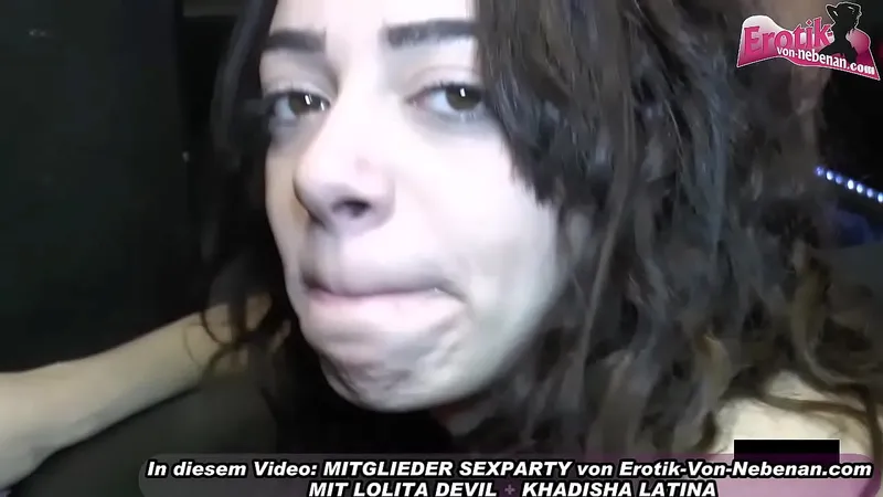 Amateur German Orgy: 2 Teens Cum Inside