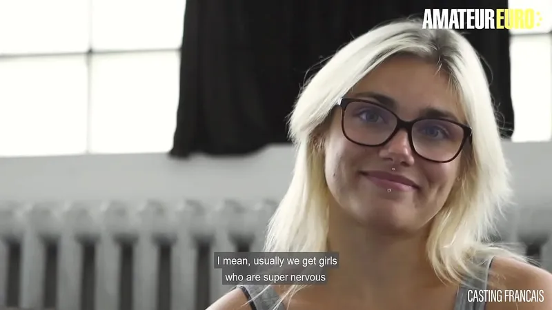 Amateur Euro - Blonde Gaby's Raw First Audition Hardcore Fuck