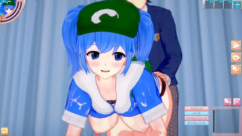 [Toho Project - Kawashiro Handjob-Blowjob Hentai!] Big Breasts Erotica