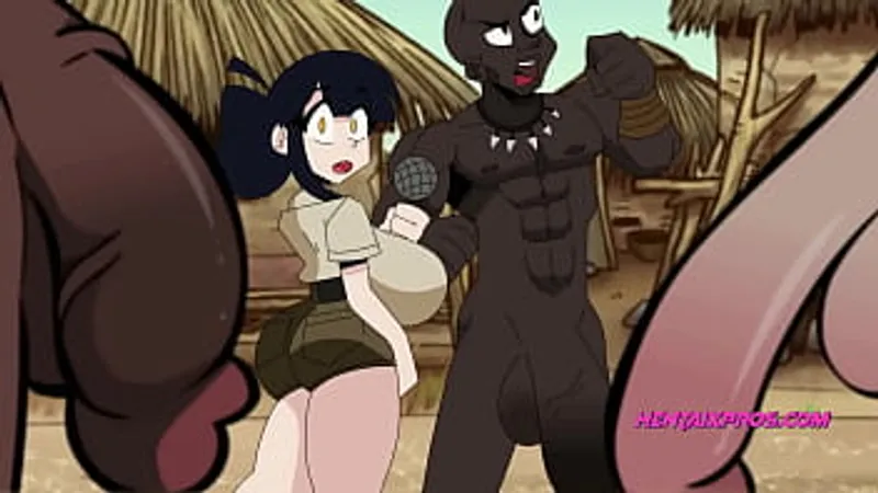 Big Cock Tribe W/ Big Boobs Journalist - 1st Contact, Adult Animation