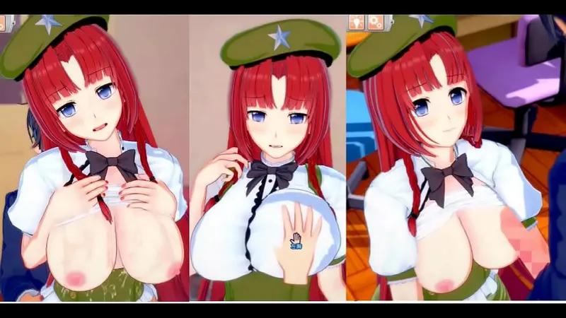 [Touhou Beni Misuzu Standing Handjob BJ] Eroge Koikatsu Hentai Game