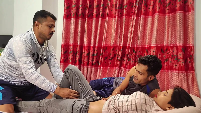 Shathi & Hanif's Passionate BBC Threesome - Foreplay, Blowjobs, Fingering, Nipple Play. XXX Amateur Porn.
