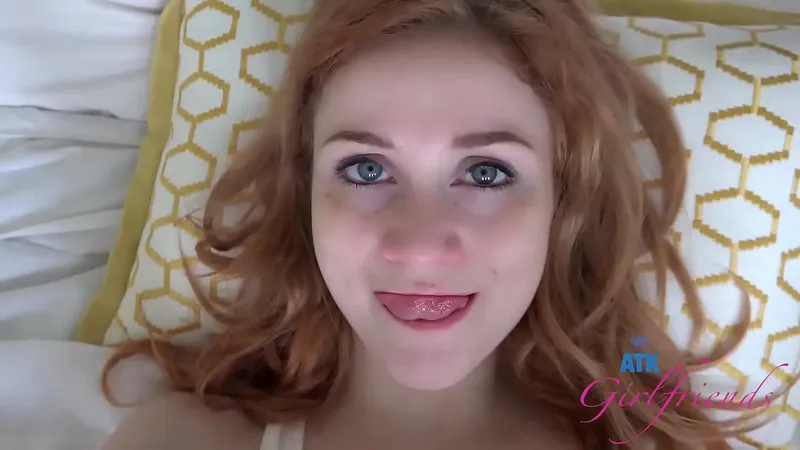Ginger Amateur Porn - Intense Orgasm with Small Tits & Braces (POV)