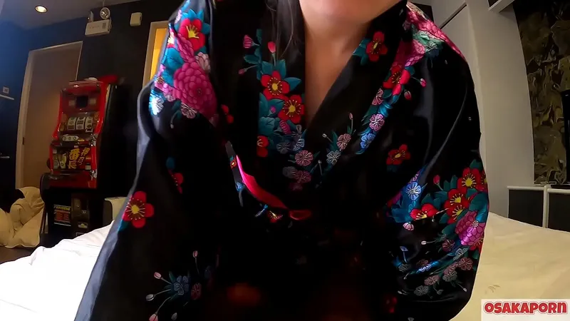 Asian Amateur Masturbates with Sex Toy in Traditional Costume (Sakura 3, Osaka Porn)