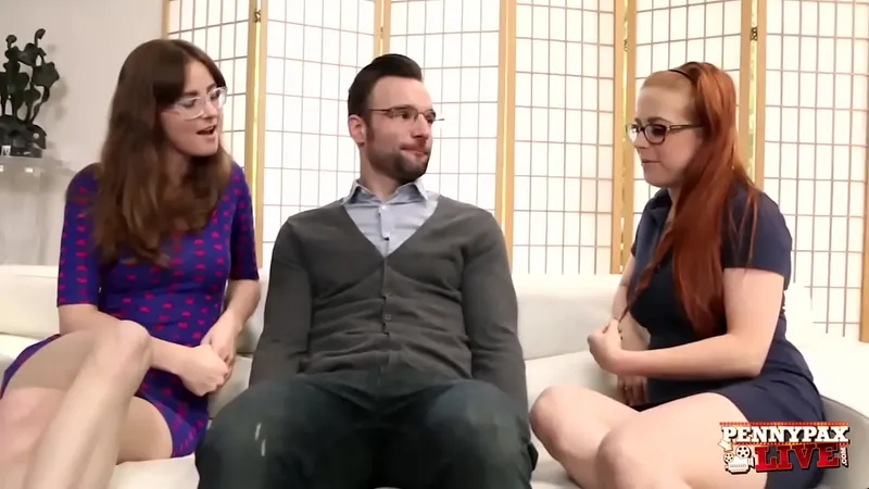 Bi Threesome w/ Penny Pax, Jay Taylor, Alex Legend - Lesson in Cumming