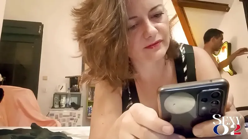 White Amateur Blowjob, Stockings, Spanking, Fishnet Panty Sex