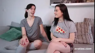 Ersties: Amateur Babes Taste Each Other's Hairy Pussy