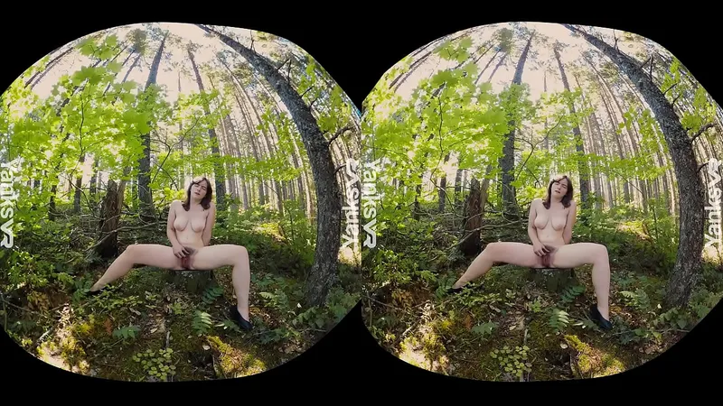 Raven Snow - Outdoor 3D Masturbation