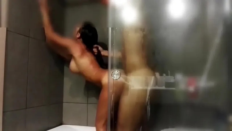 Big Tits MILF Sucks & Fucked Hard in Shower @ FuckSexFun