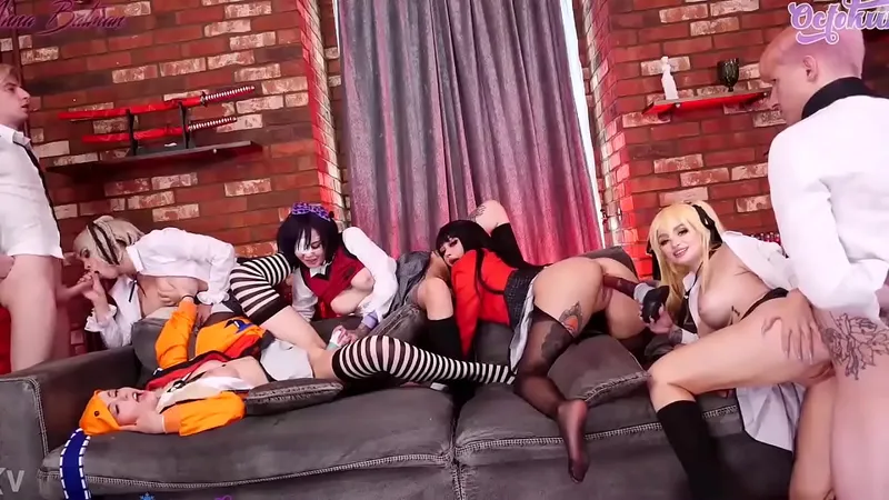 Amateur Cosplay Orgy - Tits & Ass Fucked Hard