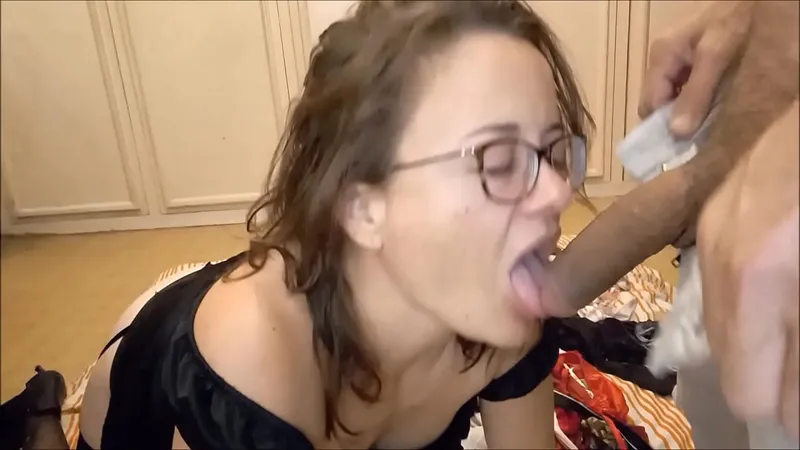 Slutty White Couple in Satin Thongs: Doggy, Rim, French Talk, POV Fuck
