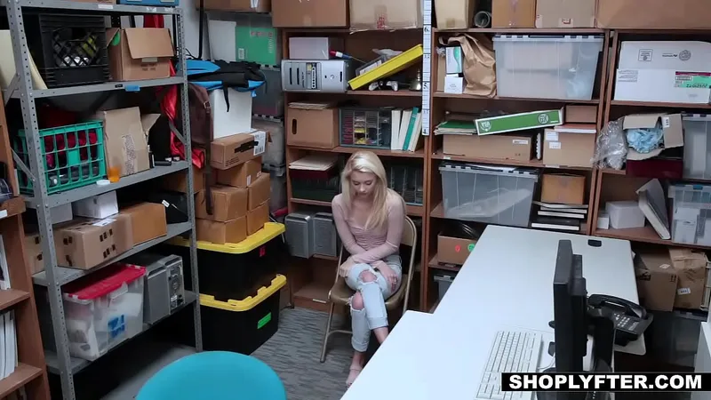 Teen Thief Punished Hard by Security Guard - Stolen Underwear Fucked Off