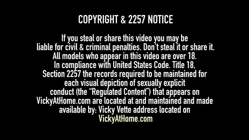 Vicky Vette Blows Cameraman - Dry BJ @ VickyAtHome.com