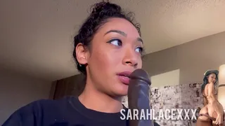 Sarah Lace Cums with Anal Masturbation