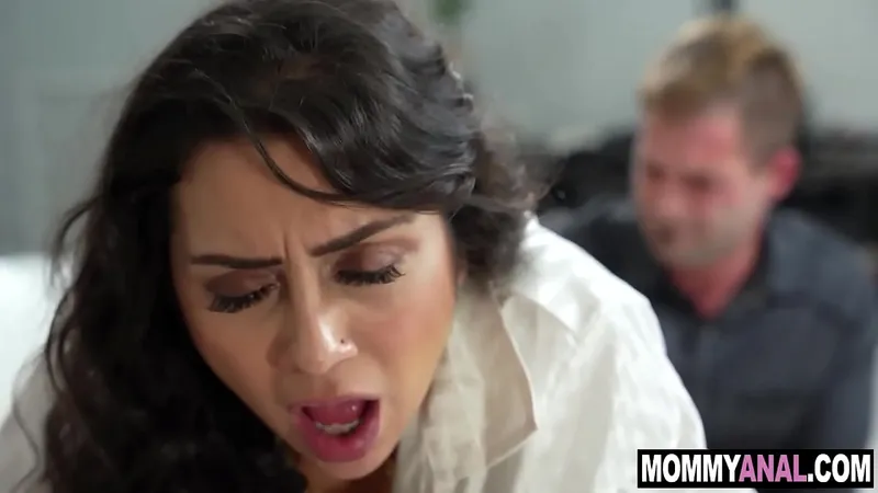 MILF Step-mom Discovers Son's Anal Porn Scene