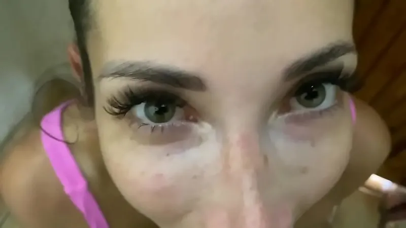 Clea Gaultier Deepthroats Husband, Swallows Cum