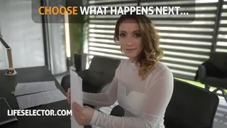 Office threesome anal porn with pornstars
