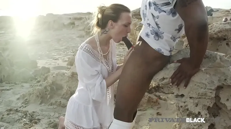 Intense Interracial Anal: Belle Claire x Big Black Cock, PrivateBlack.com