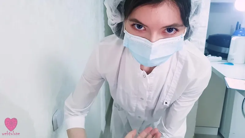 Nurse Fucks Shy Guy, Takes Virginity, Cum on Face
