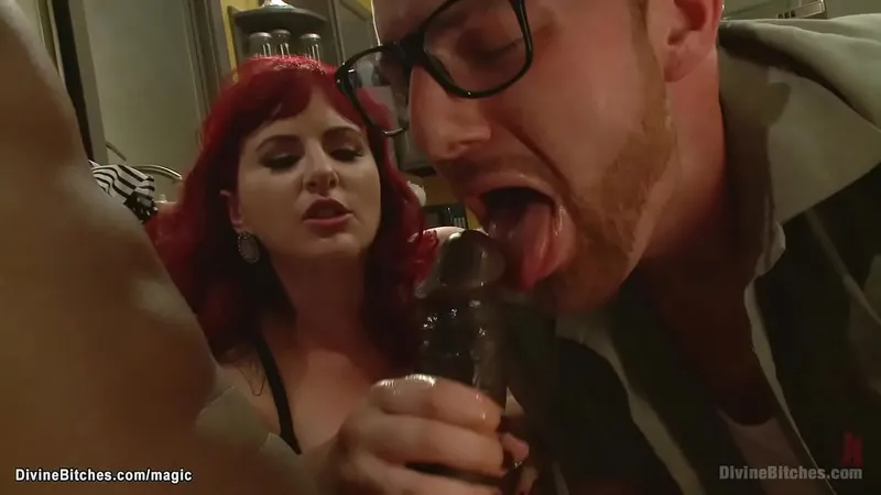 Redhead MILF Mz Berlin Sucks & Fucks Big Black Cock (Bi-Action)