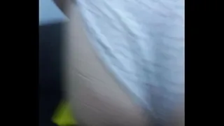 Big ass bitch from Arequipa showing her white buttocks
