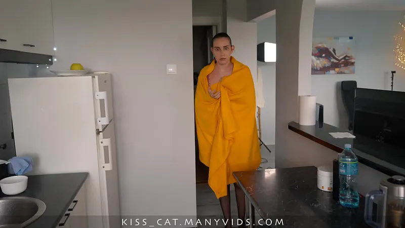 Stepmom Masturbates Caught, Forced Fuck & Creampie / Kisscat