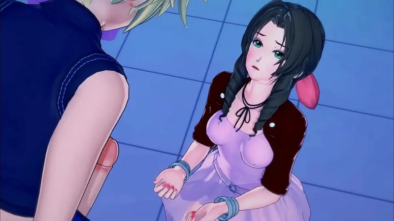Aerith's Wild Love Hotel Fucking & Cumshot
