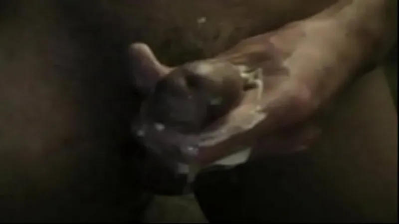 Lotion-Covered Cock Strokes to Thick, Juicy Cumshot