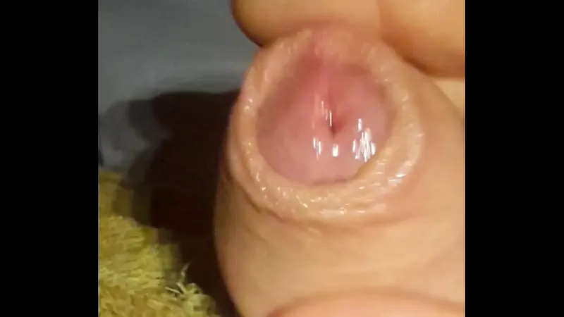 Bed Cumshot Pulling Dick