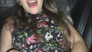 Car sex after a date - he cum inside my pussy
