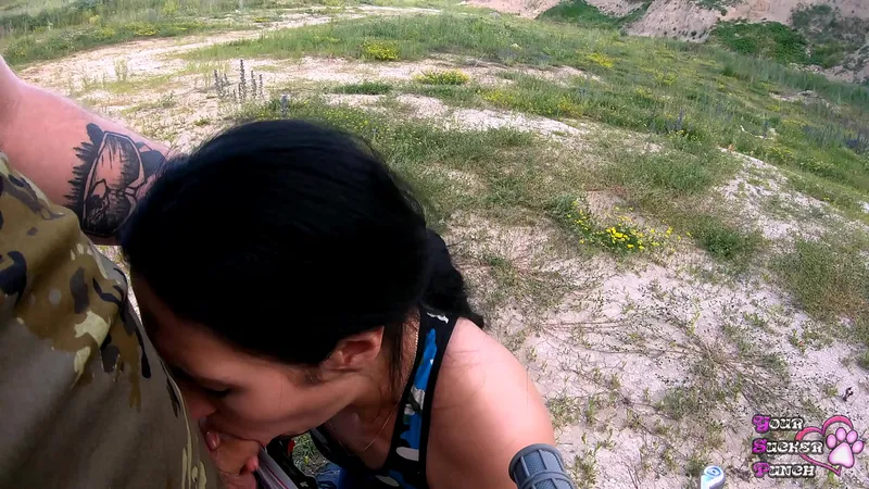 Rough Outdoor BJ in Desert Pornhub Scene