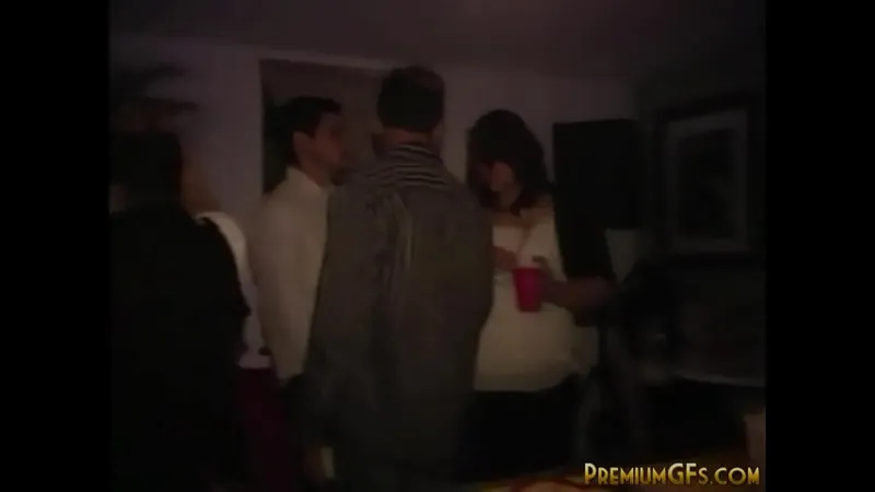 Party Room Blowjob, Hard Fucking & Cumming