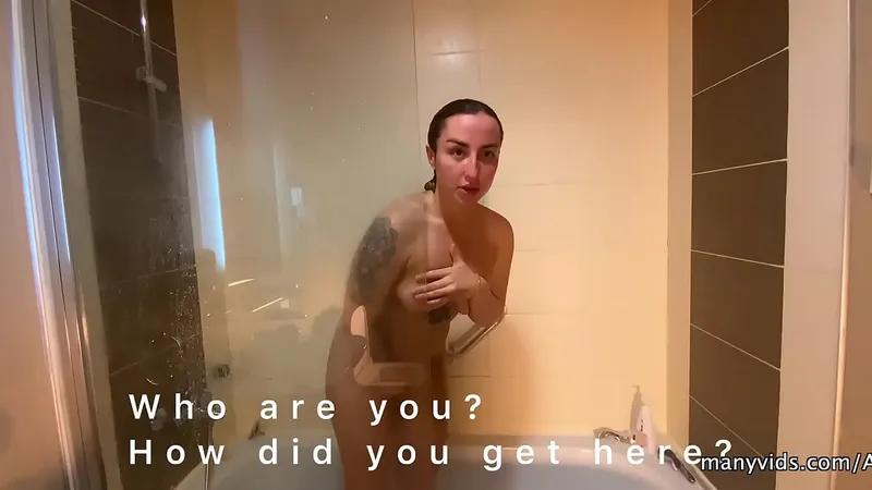 MILF Neighbor Fucks in Shower, Facial Cumshot