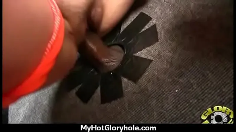 Ebony's 1st Gloryhole BJ & Swallowed Cum