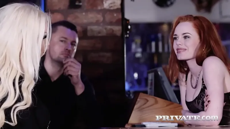 Red Head Ella Hughes - Horny Swinger Bar Manager, Hairy Plump Pussy Stuffed