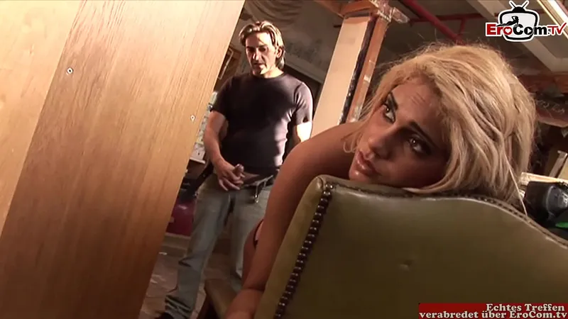 Blonde Babe Takes Double Cumshot: Mouth & Pussy