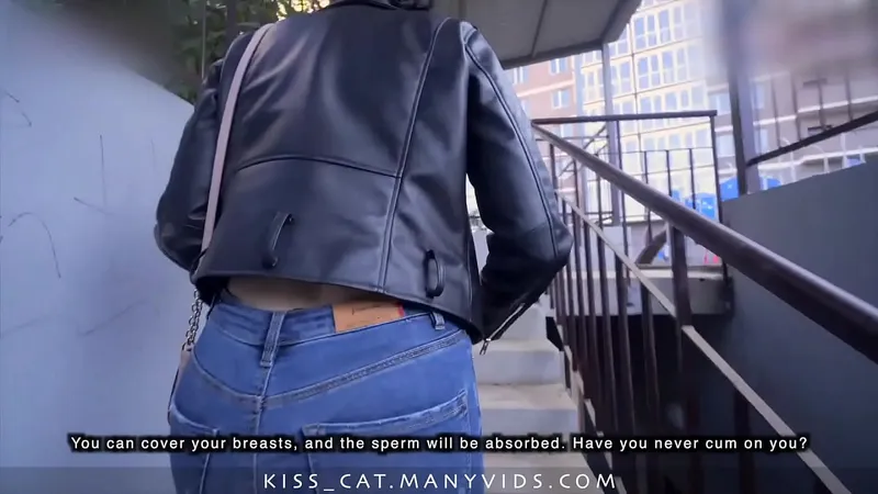 Public Dick Suck \-\- Big Cum on Tits!