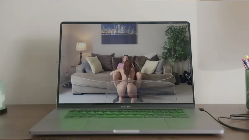 Boss's Daughter Promoted, Caught on Zoom - Hot Scene