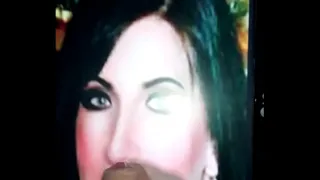 Jacking off and cumming on the face of Dawn Brass
