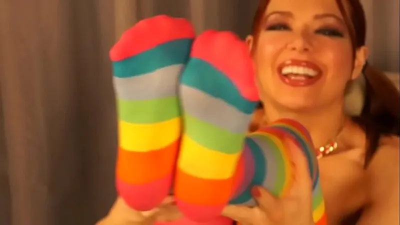Squirting in Long Sock Stockings