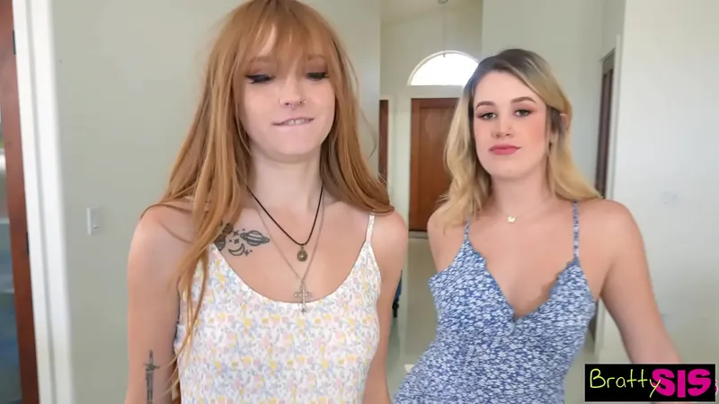 Amber Stark & Ashley Alexander Tease, 'Spanking for being naughty?'