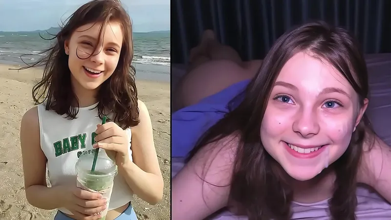 Beach Hookup: Cutie Multiple Orgasms (3x)!