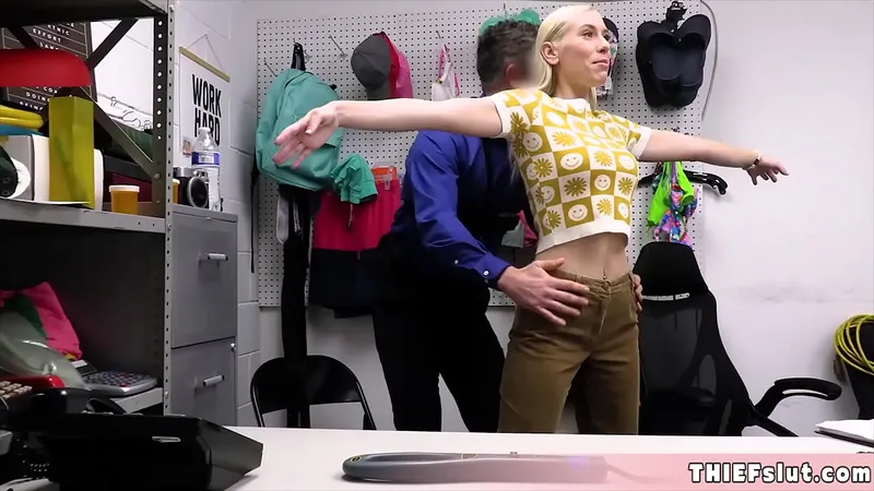 Teen Blonde Thief's Tight Pussy Punishment