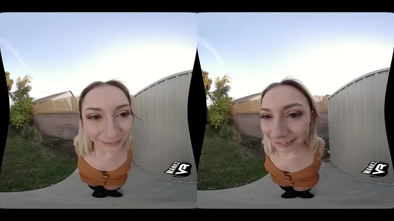 Virtual Reality VR - Cute Girl Gets Roughly Fucked Behind Shed (WankzVR)