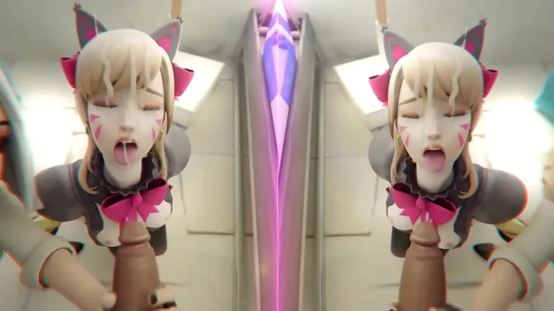Thirsty Rule34 Girls Take Big Rope Shots