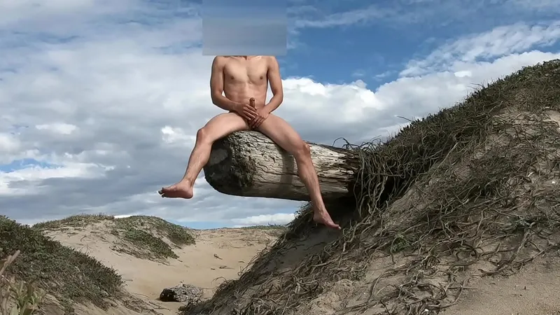 Public Masturbation, Cumming on Roadside