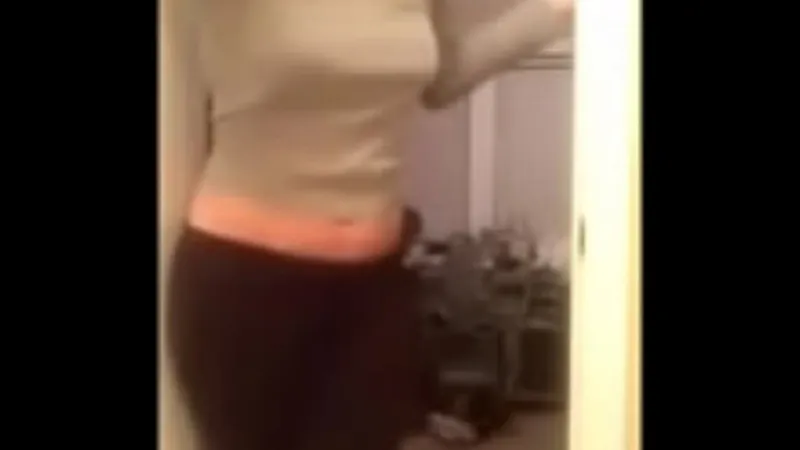 Stripping Cute Vixen