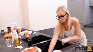 STUCK4K. Czech girls buddy dreams of sex with her and he has it today
