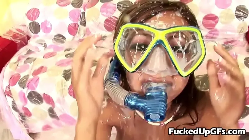 Asian Teenage Girl Blasted with Loads