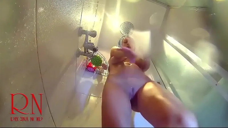 Sultry Shower Fuckfest: Oil-Soaked Tits, Pussy Play